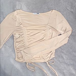 Nude Fashion Nova Crop top